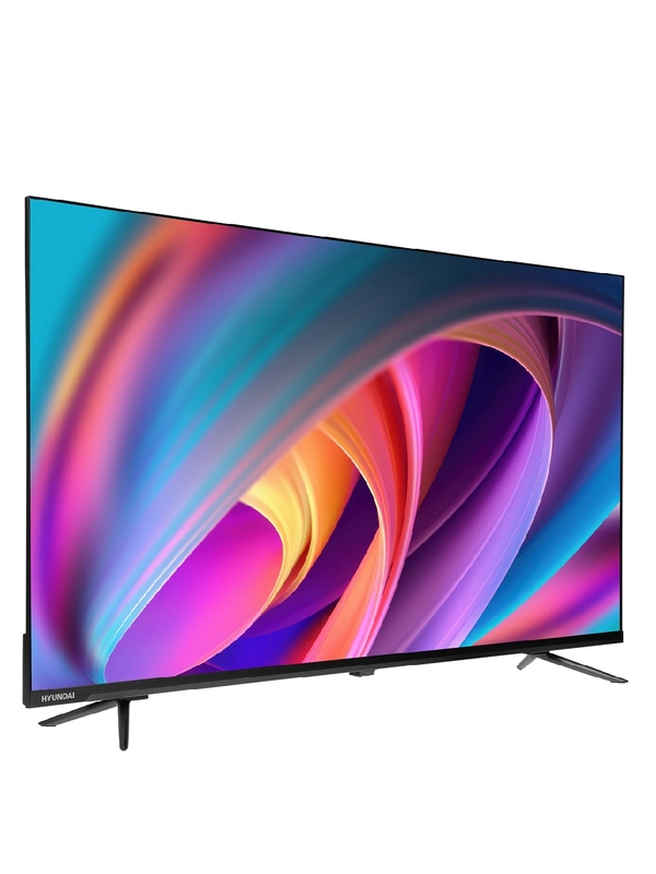 Телевизор LED Hyundai 43" H-LED43BU7100 Smart WebOS Frameless Metal серый/серый/4K Ultra