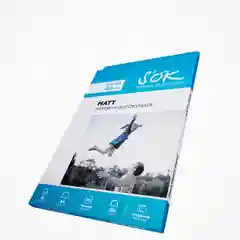 Фотобумага SOK матовая, формат А4, плотность 180г/м2, 50 листов SA4180050M