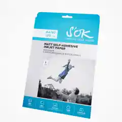 Фотобумага SOK самоклеящаяся, матовая,  А4, плотность 120г/м2, 50 листов SA4120050M-S
