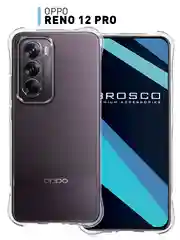 Чехол для Oppo Reno 12 Pro противоударный силиконовый ROSCO прозрачный с усиленными углами