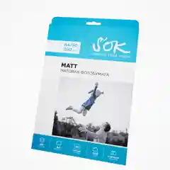 Фотобумага SOK матовая, формат А4, плотность 200г/м2, 50 листов SA4200050M