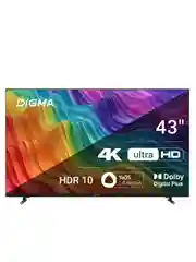 Телевизор LED Digma 43" DM-LED43UBB33 Smart Яндекс.ТВ Frameless Metal