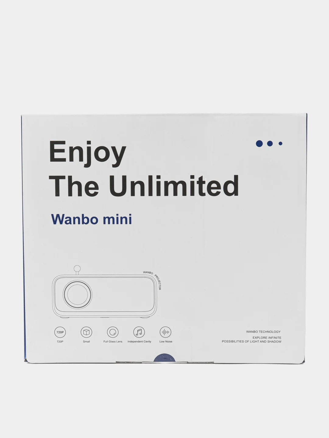 Белый проектор xiaomi wanbo projector mini Pro WPE01
