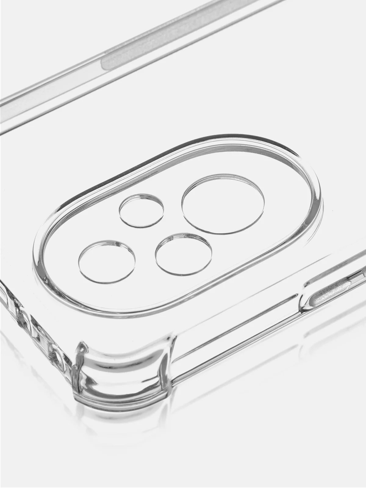 Прозрачный чехол для Honor 200 противоударный силиконовый ROSCO прозрачный с защитой камер, углами