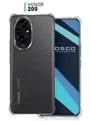 Прозрачный чехол для Honor 200 противоударный силиконовый ROSCO прозрачный с защитой камер, углами
