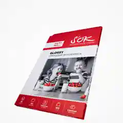 Фотобумага глянцевая, формат А4, плотность 160г/м2, 50 листов SA4160050G, бренд SOK