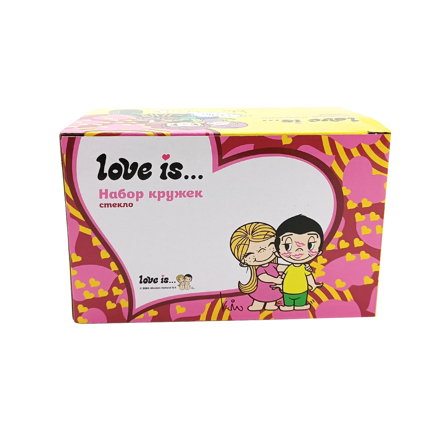 Кружки Love is Оранж (две кружки в комплекте), 230 мл, стекло