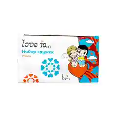 Кружки Love is Любовное настроение (две кружки в комплекте), 320 мл, стекло