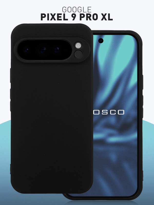 Чехол для Google Pixel 9 Pro XL силиконовый ROSCO матовый тонкий с бортиком- защитой камер