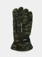 Зелёный хаки перчатки зимние мужские флисовые до -30