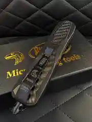 Складной нож Microtech с двусторонней заточкой, фронтально-выкидной, автоматический