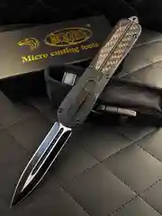 Складной нож Microtech с двусторонней заточкой, фронтально-выкидной, автоматический