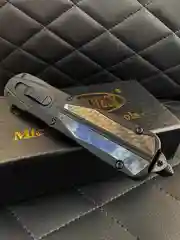 Складной нож Microtech с двусторонней заточкой, фронтально-выкидной, автоматический