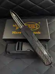 Складной нож Microtech с двусторонней заточкой, фронтально-выкидной, автоматический