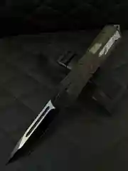 Складной нож Microtech с длезвием Танто, фронтально-выкидной, автоматический