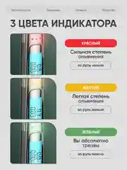 Черный алкотестер цифровой TEST PRO, алкотестер персональный, алкотестер профессиональный