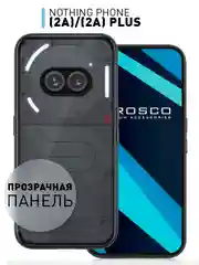 Чехол для Nothing Phone (2a), (2a) Plus пластик с силиконовой защитой ROSCO противоударный