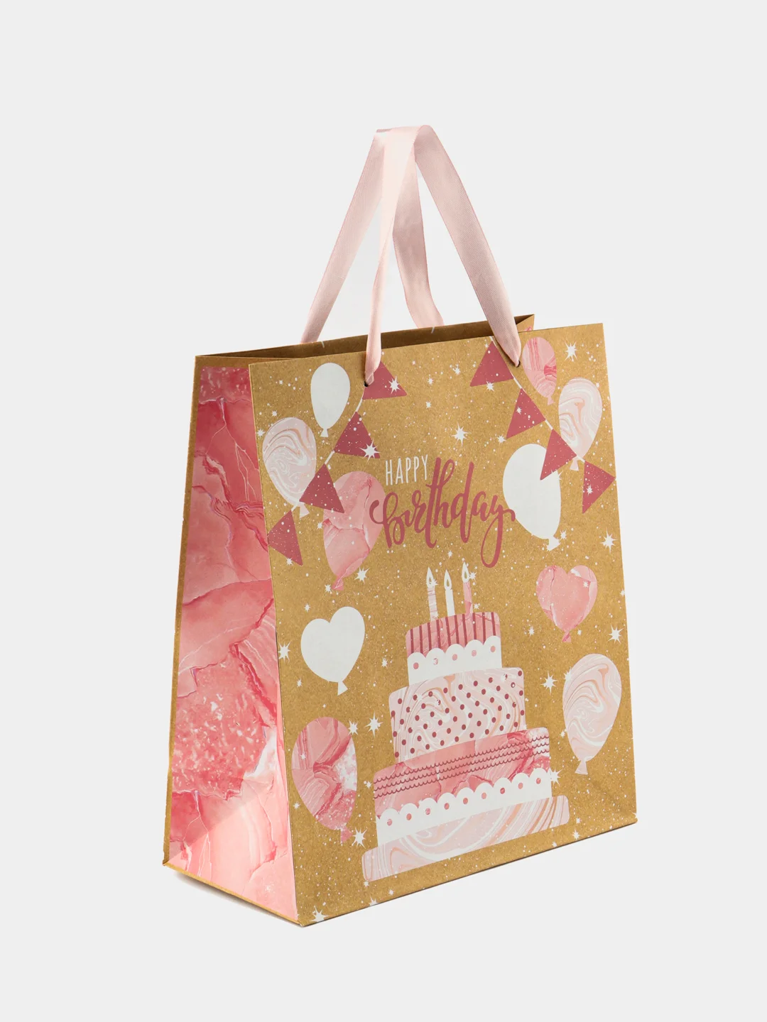 Пакет подарочный "Happy birthday", 23*27*11,5 см