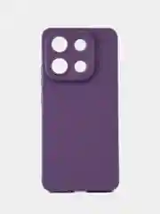 Сиреневый чехол для Xiaomi Redmi Note 13 4G (Сяоми Редми Ноут 13), черный защита камеры силиконовый