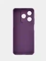 Сиреневый чехол для Realme C63 (Реалми С63), черный защита камеры силиконовый