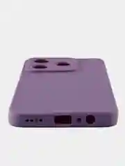 Сиреневый чехол для Realme C63 (Реалми С63), черный защита камеры силиконовый
