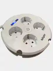 Удлинитель сетевой 1,5м, 3500Вт, с USB, с заземлением и кнопкой