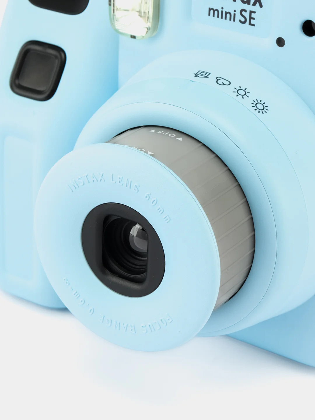 Голубой фотоаппарат моментальной печати Fujifilm Instax Mini SE