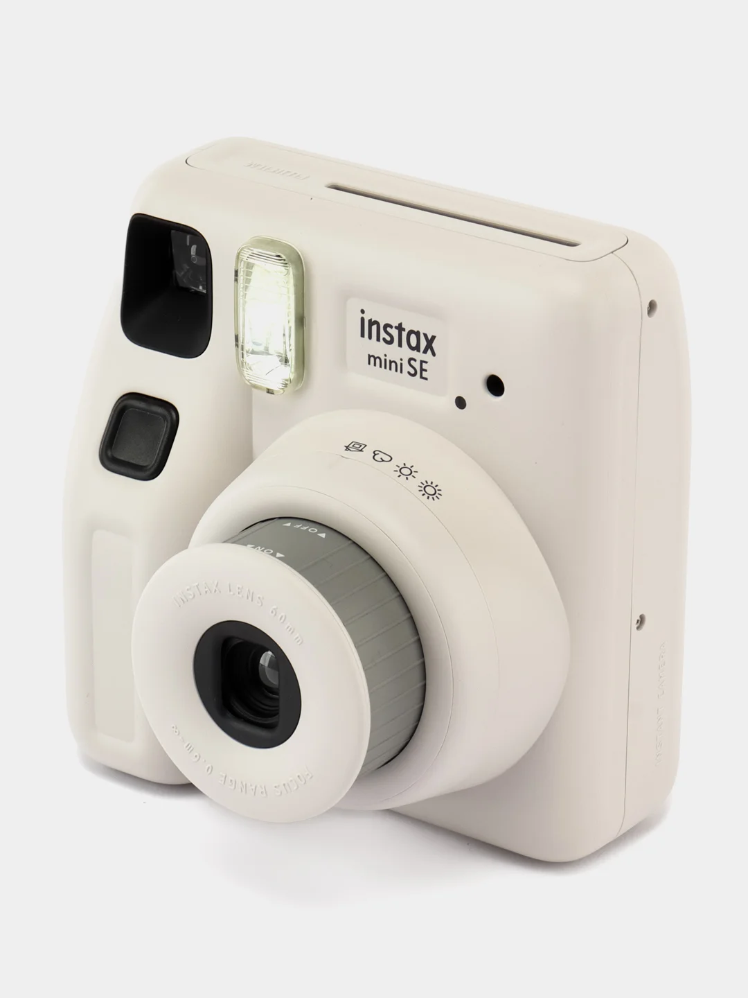 Серый фотоаппарат моментальной печати Fujifilm Instax Mini SE