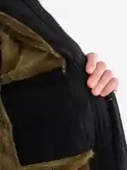 Черный куртка мужская зимний пуховик пальто