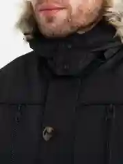 Черный куртка мужская зимний пуховик пальто
