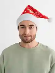 Рыжий новогодний колпак, шапка Деда Мороза с помпоном, карнавальная шапка