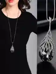 Серебряный подвеска капля