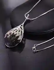 Серебряный подвеска капля