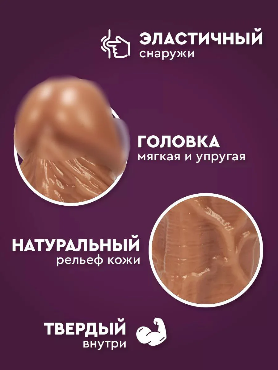 Вибратор с пультом реалистичный женский, 21 см