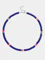 Синий бусы-чокер в стиле Бохо (Boho) из каучука, унисекс, 10 цветов