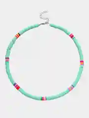 Бирюзовый бусы-чокер в стиле Бохо (Boho) из каучука, унисекс, 10 цветов