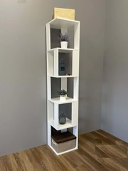 Стеллаж-этажерка белый, 33 х 33 х 174.6 см