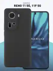 Чехол для Oppo Reno 11 5G / 11F 5G силиконовый ROSCO матовый / прозрачный c защитой камер