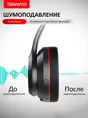 Угольный беспроводные наушники Tranyoo Wireless Stereo Earphone