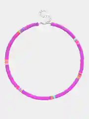 Фиолетовый бусы-чокер в стиле Бохо (Boho) из каучука, унисекс, 10 цветов