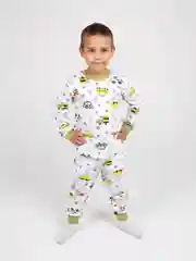 Зелёный хаки пижама детская, утеплённая