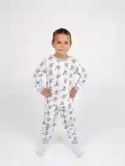 Голубой пижама детская, утеплённая