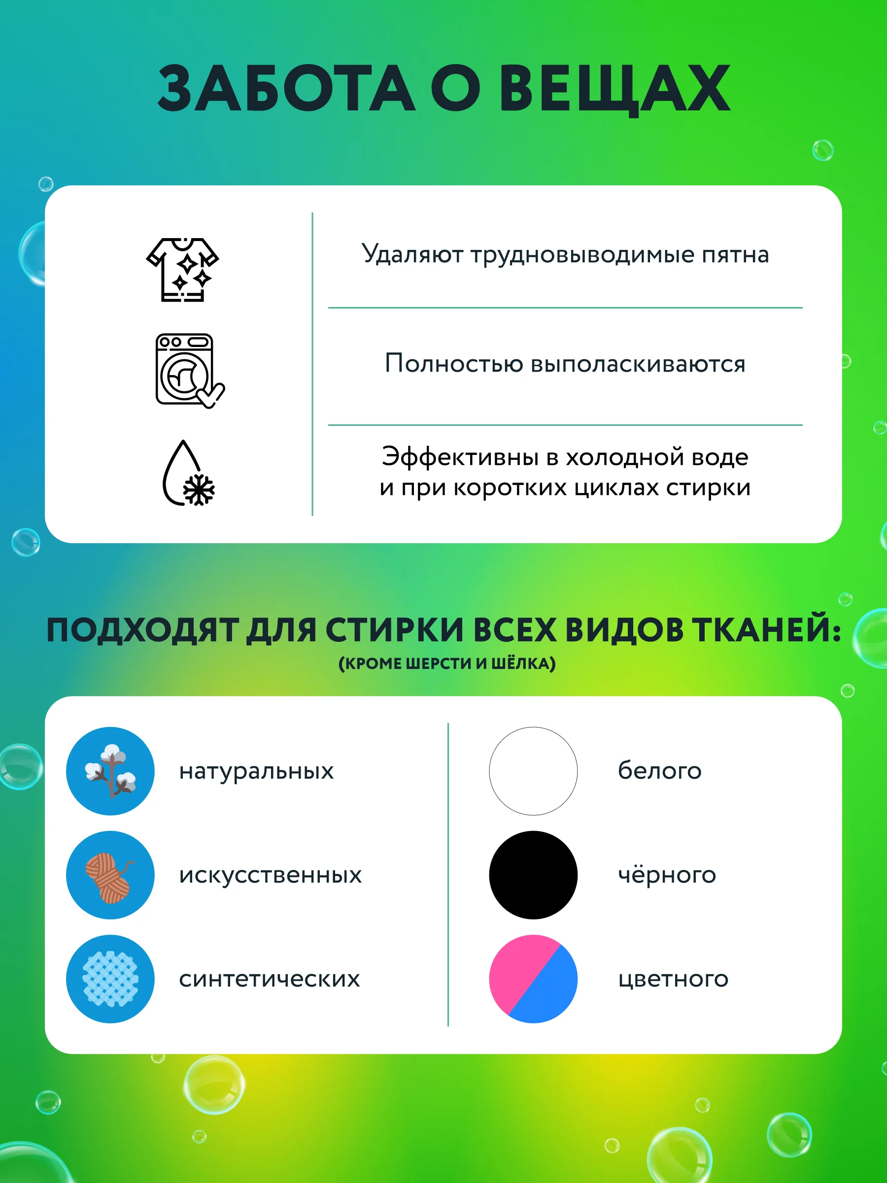 Kaiteki Капсулы для стирки 3в1 "Antibacterial", аромат Мята и Лотос, 100 шт