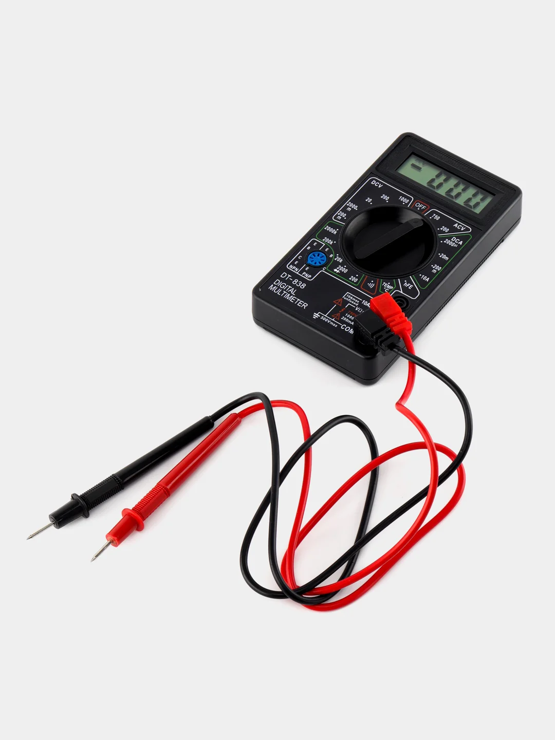 Мультиметр цифровой DT-838, звуковая прозвонка, датчик температуры, тестер