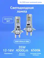 Светодиодные лампы автомобильные iBOX VEGA H7 PRO