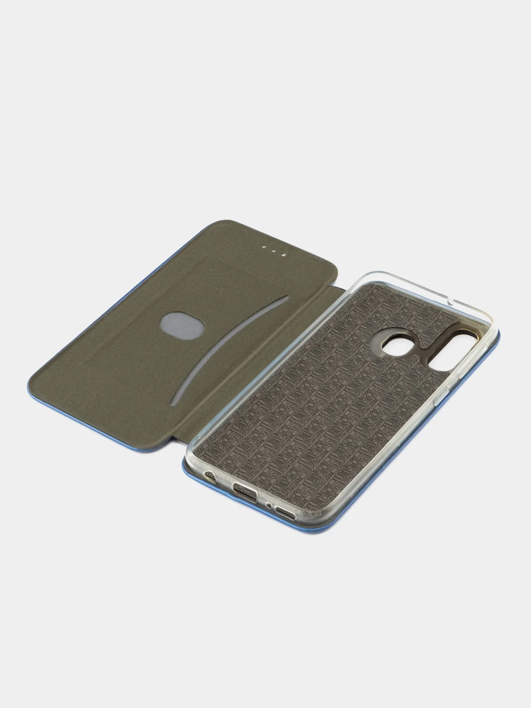 Синий чехол-книжка для Samsung Galaxy A 40 (Самсунг А 40), экокожа