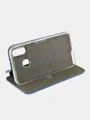 Синий чехол-книжка для Samsung Galaxy A 40 (Самсунг А 40), экокожа
