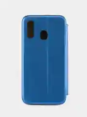 Синий чехол-книжка для Samsung Galaxy A 40 (Самсунг А 40), экокожа