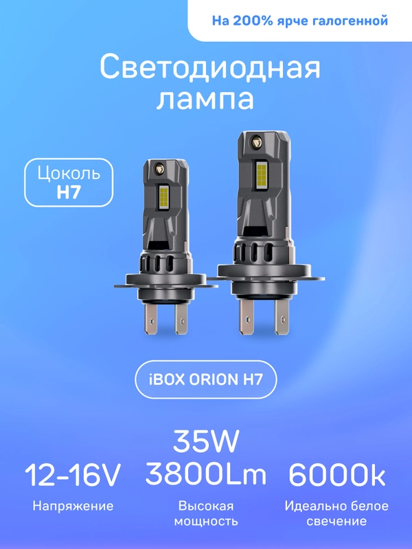 Светодиодные лампы iBOX ORION H7