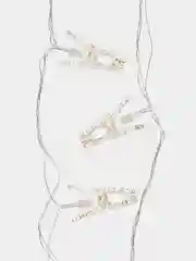Желтый гирлянда с прищепками, силиконовый провод, 4м, 20 LED